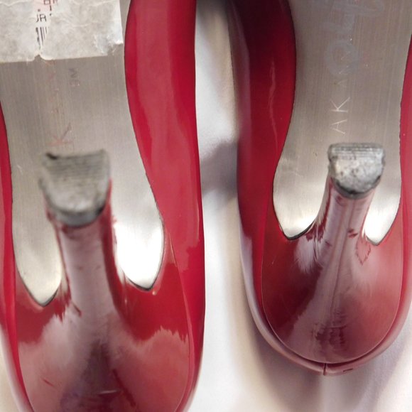 Ann Klein AK Red High Heel Shoes - Picture 8 of 10